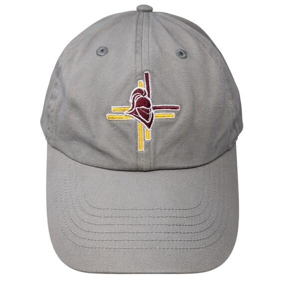 North & Acrux Baseball Cap Gray One Size Adjustable Embroidered 6 Panel Cotton - Picture 1 of 9